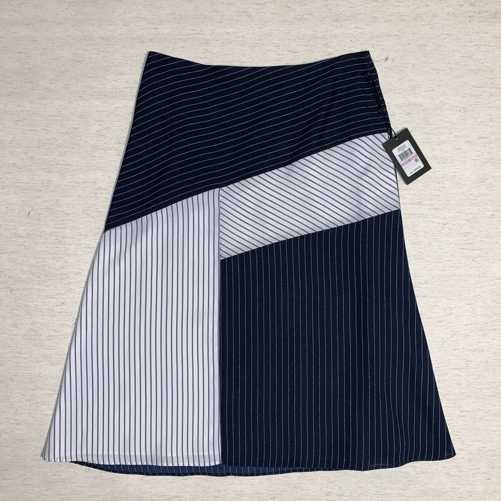 DKNY Navy A-Line Skirt